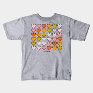 Rainbow Hearts Kids T-Shirt